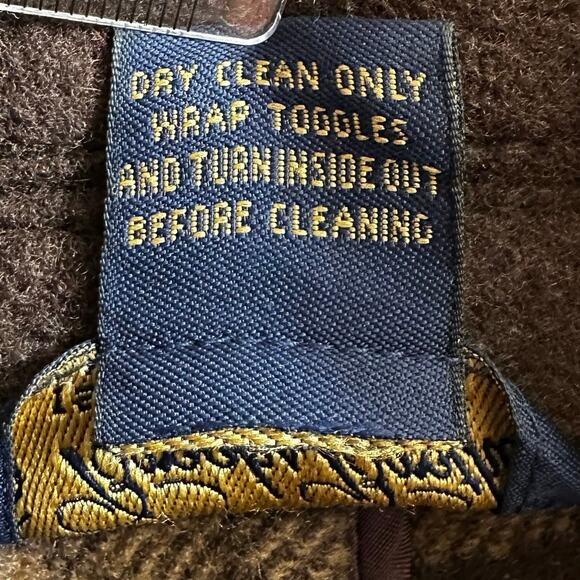 Brooks Brothers Womens Duffle Coat Jacket Toggle Hooded Wool Brown Size 2 Winter - Picture 14 of 16